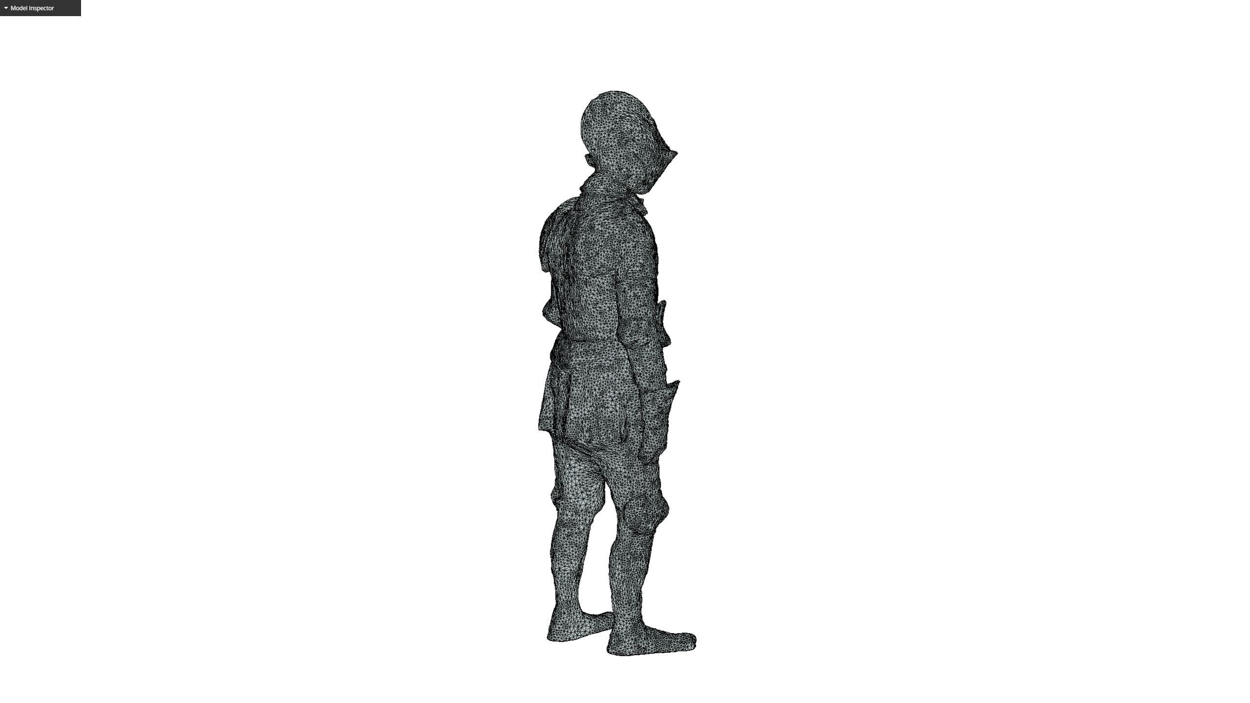 Decorative Knight Armor Suit Scan Free 3D model_16