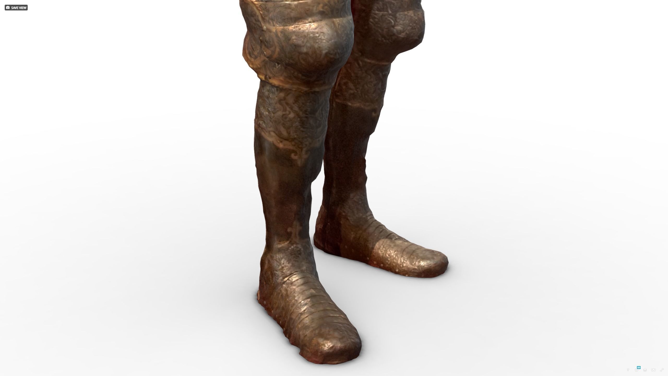 Decorative Knight Armor Suit Scan Free 3D model_10