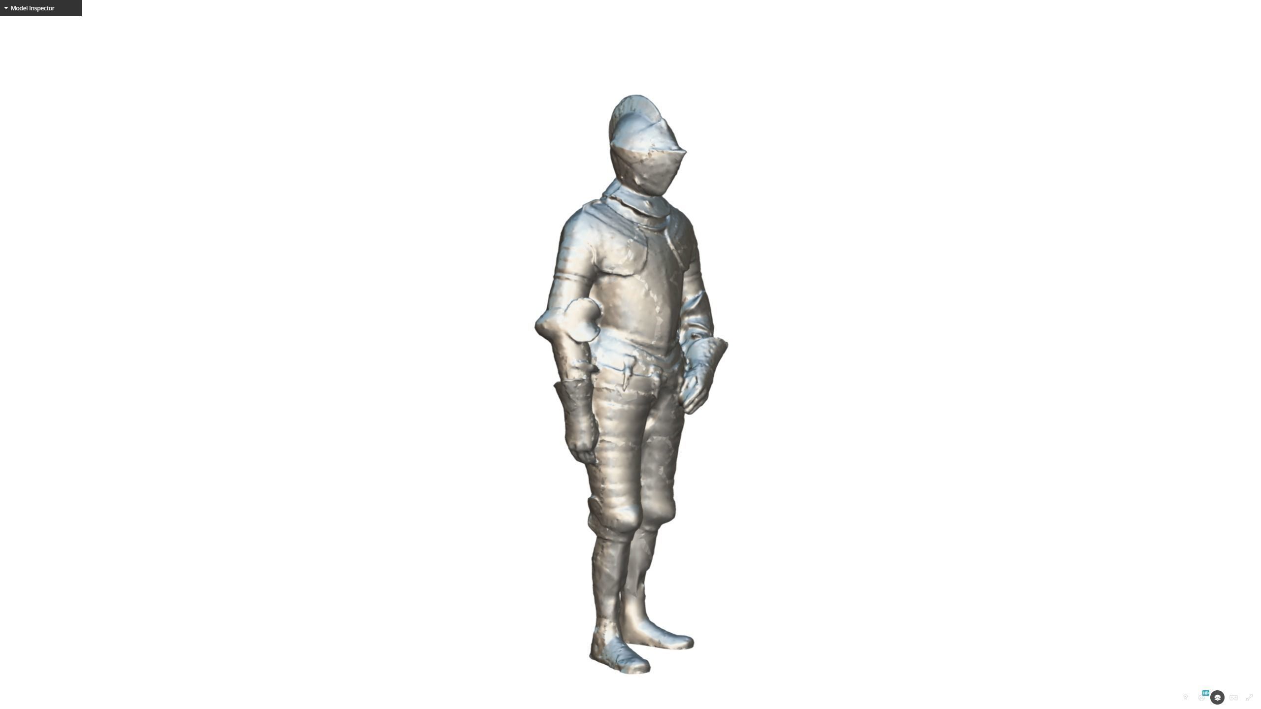 Decorative Knight Armor Suit Scan Free 3D model_18