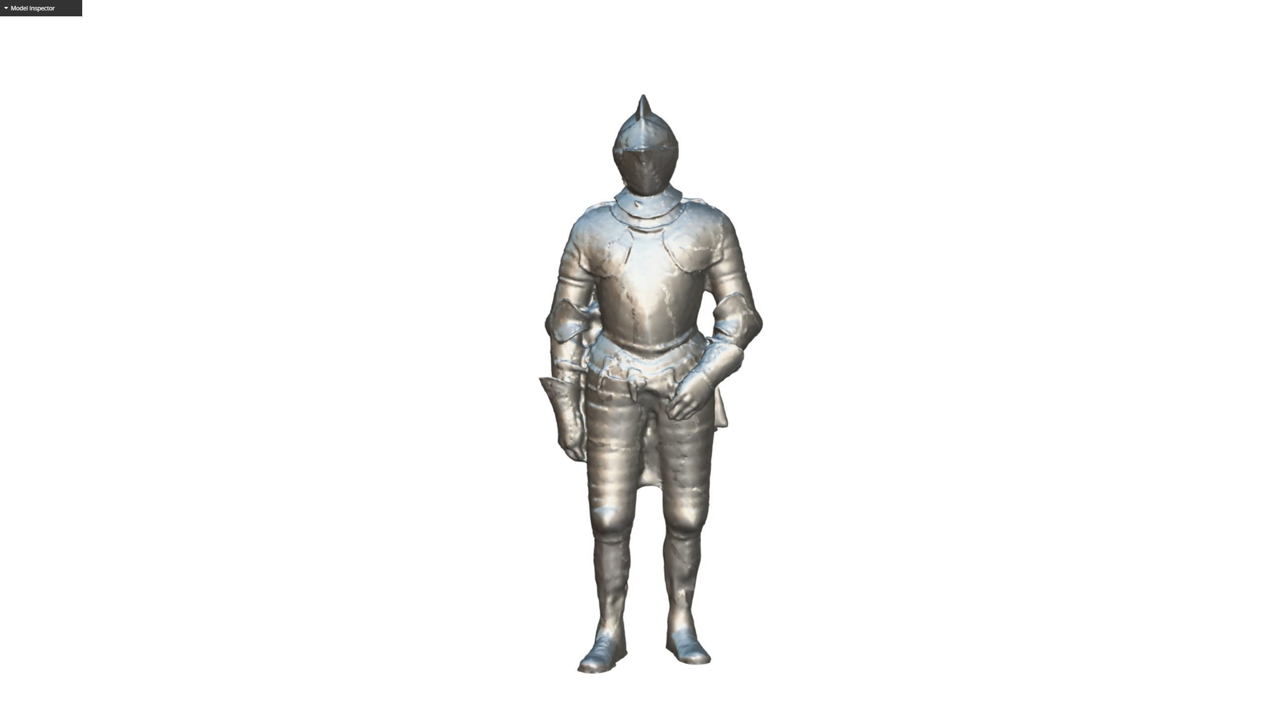 Decorative Knight Armor Suit Scan Free 3D model_25