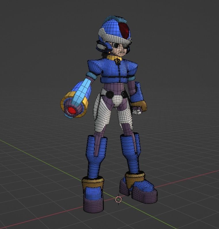 X Model - Megaman ZX 3D model_6