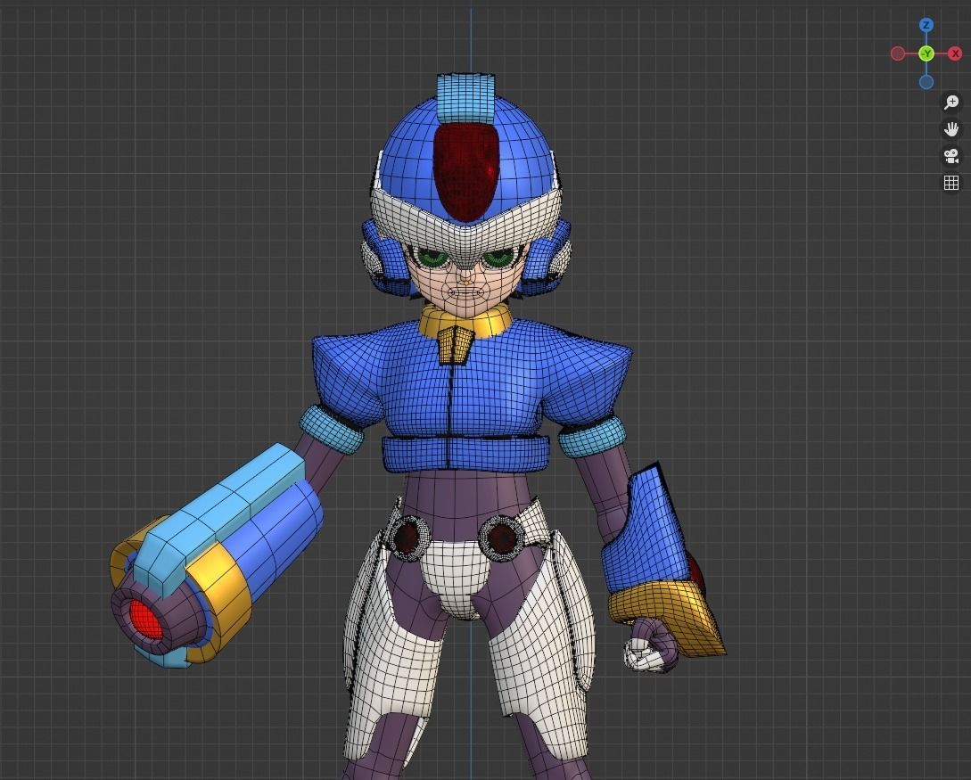 X Model - Megaman ZX 3D model_9