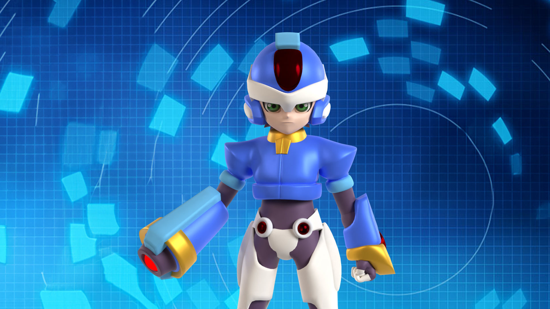 X Model - Megaman ZX 3D model_1