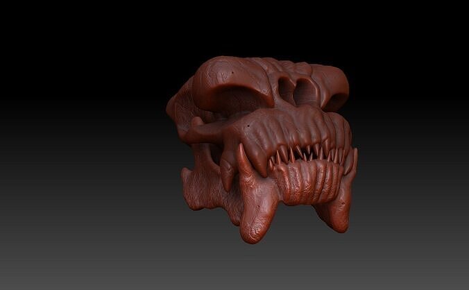 Rancor Skull 3D print model