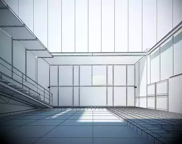 Modern White Swimming Pool Lounge