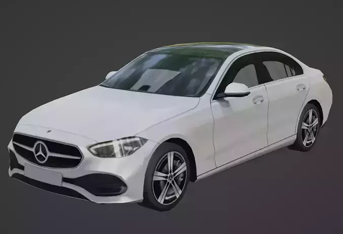 Lowpoly Mercedes Benz C200