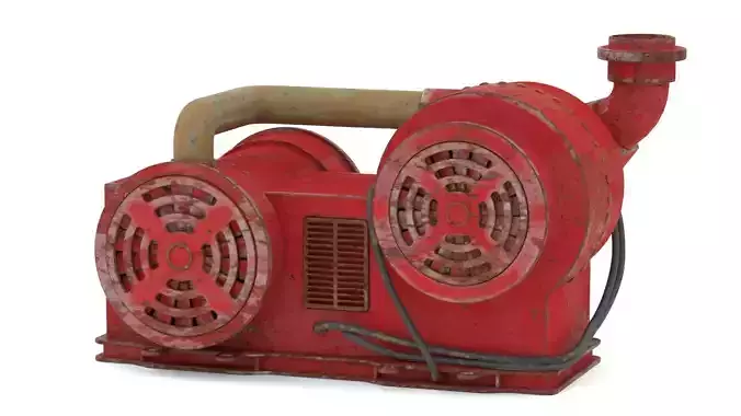 4k Water Centrifugal Pump Low-poly 3D model