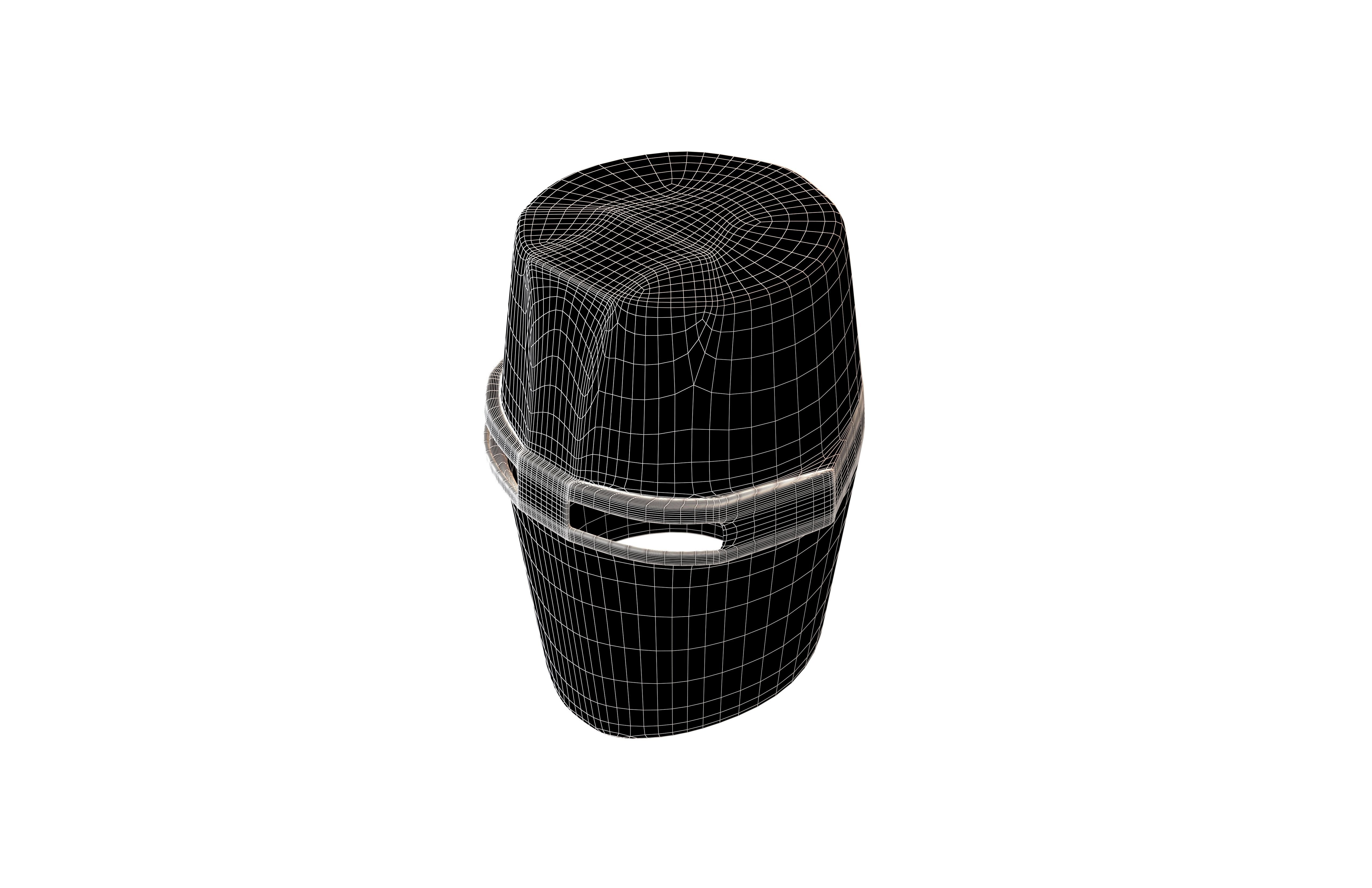 Crusader Helmet V1 004 Low-poly 3D model_6