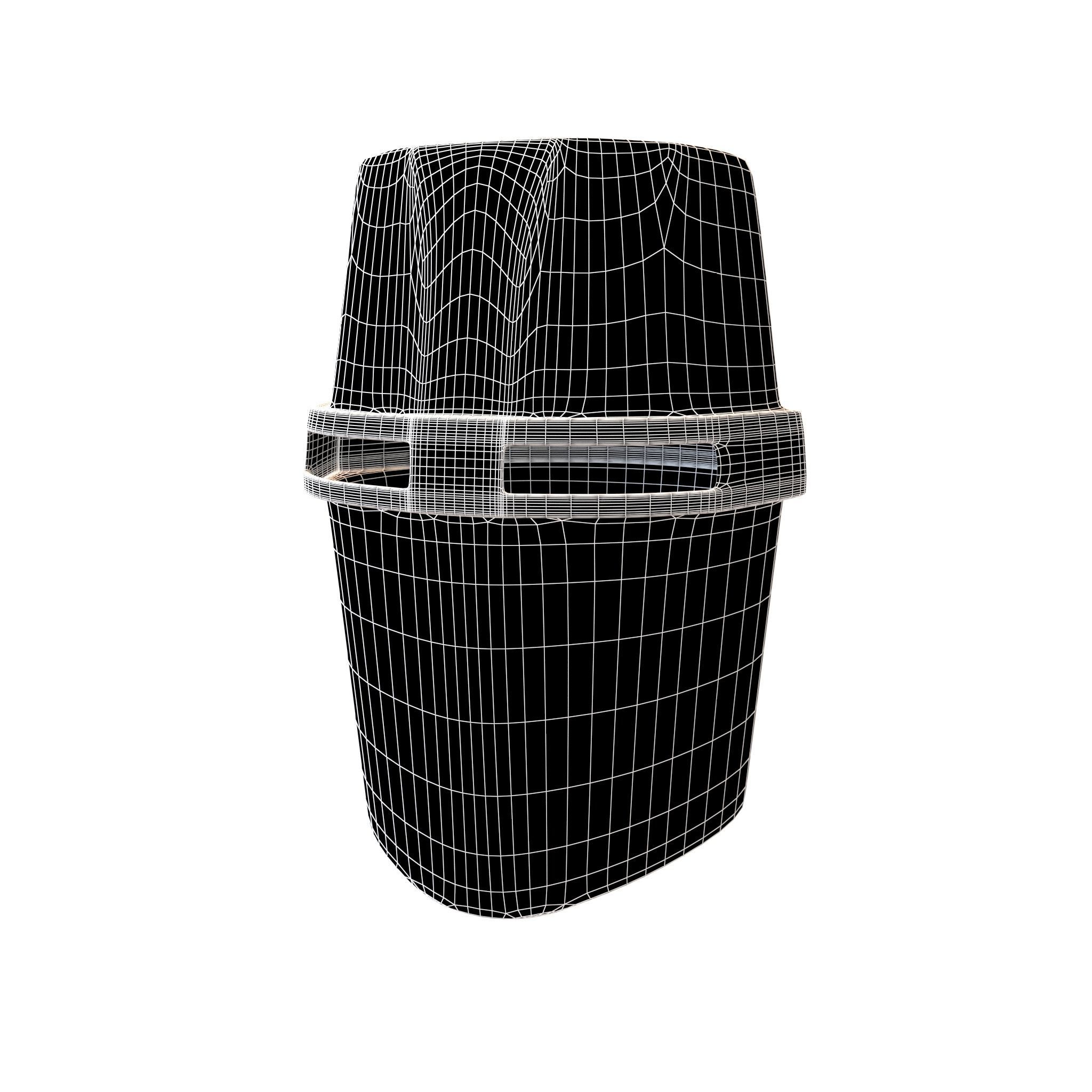 Crusader Helmet V1 004 Low-poly 3D model_4