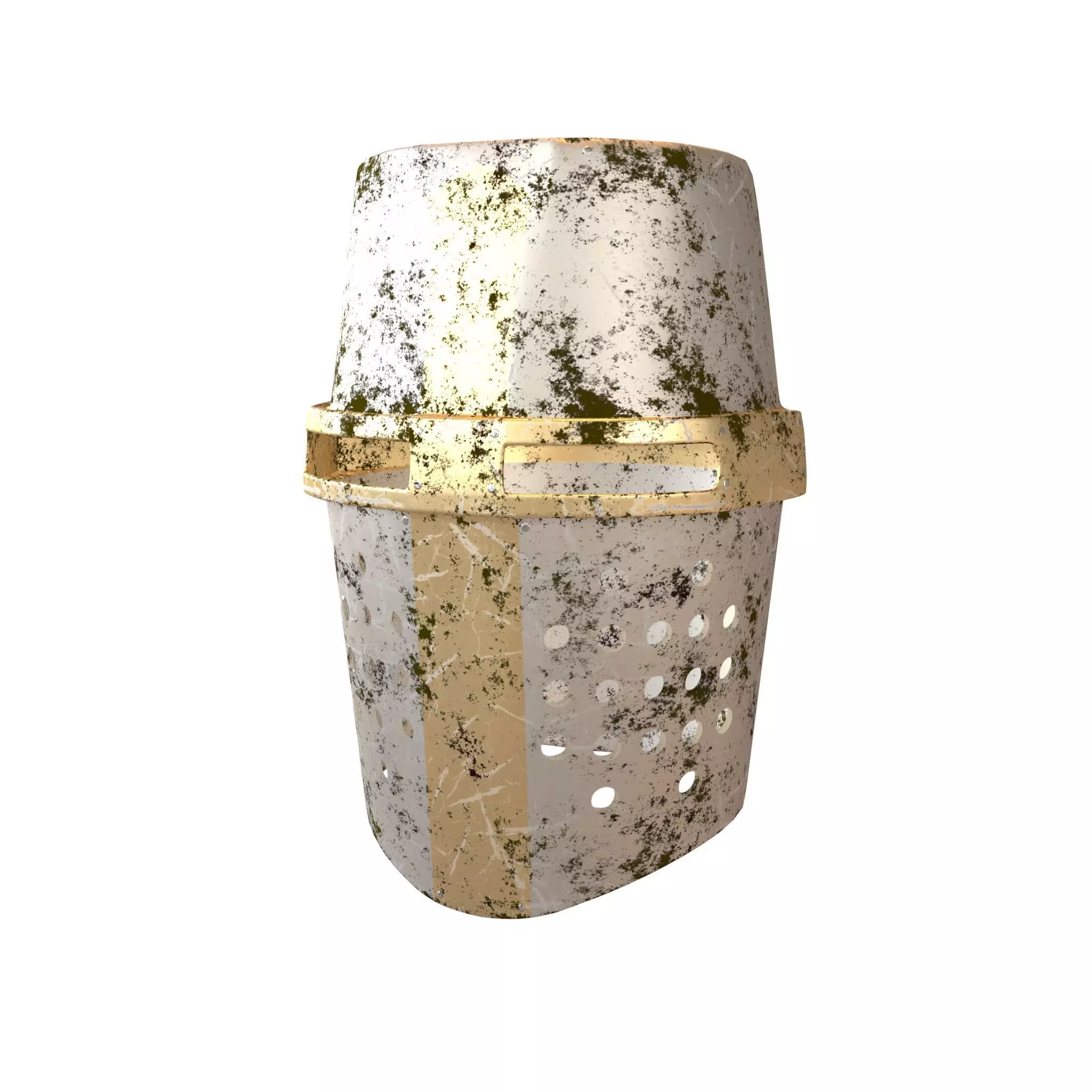 Crusader Helmet V1 009 Low-poly 3D model_0