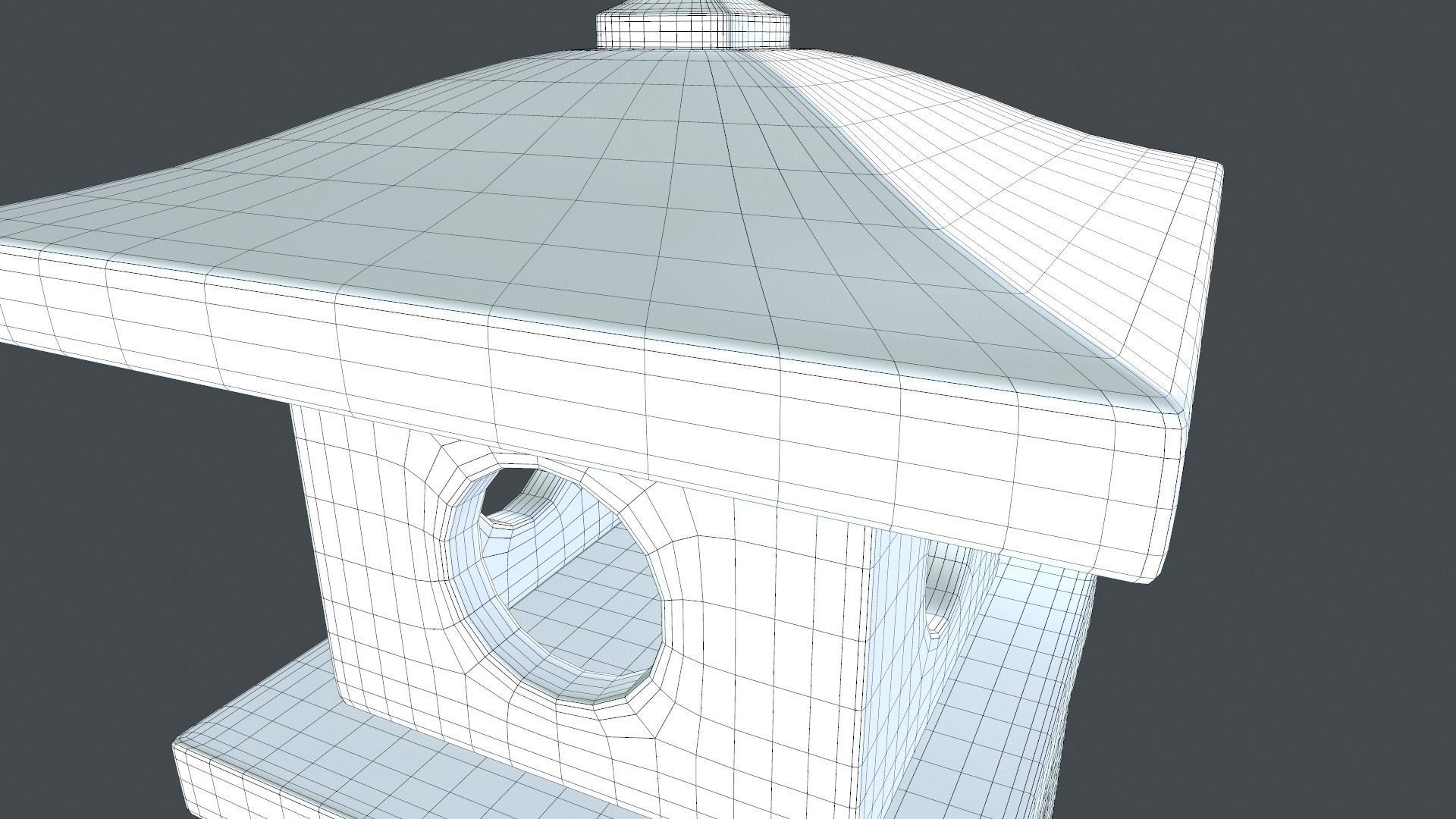 Japanese Lantern 2 3D model_18