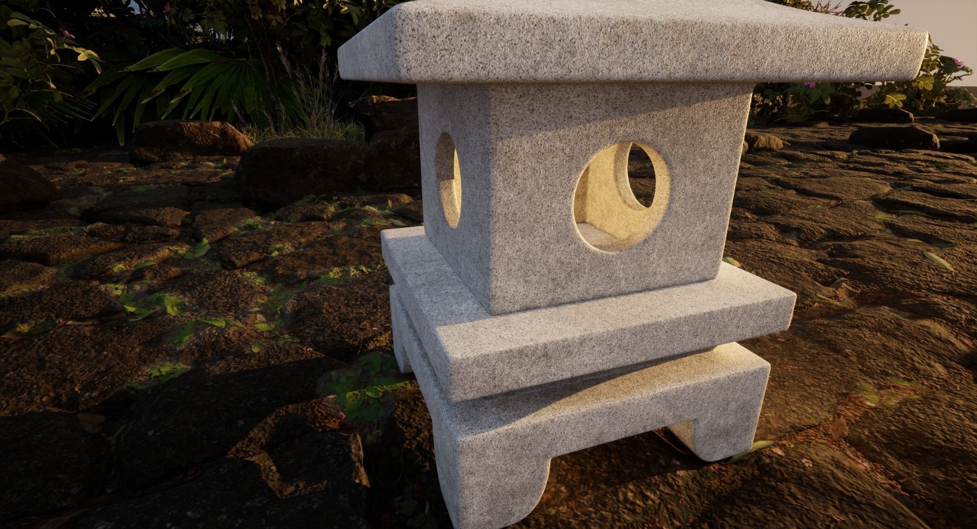 Japanese Lantern 2 3D model_6
