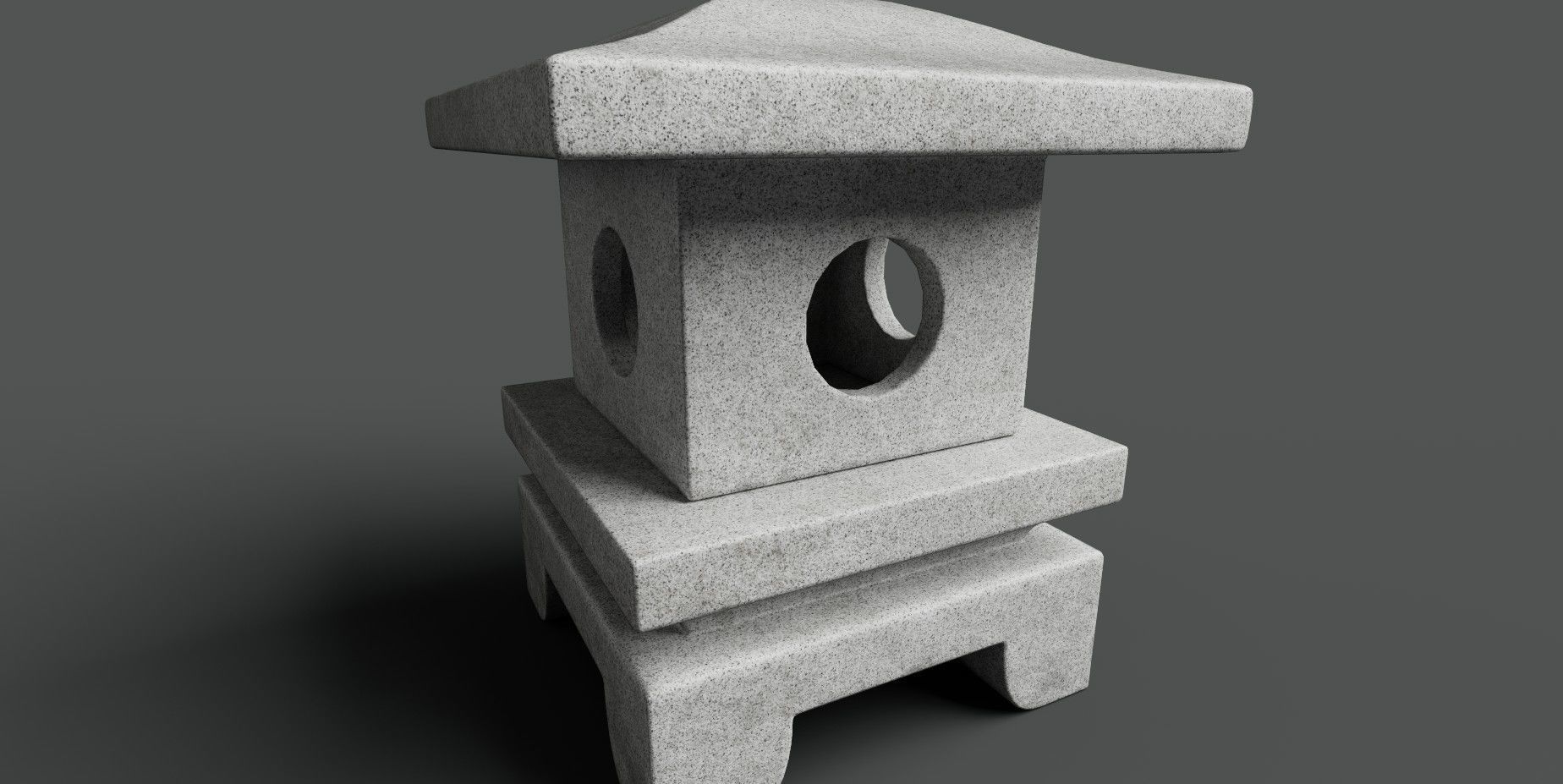 Japanese Lantern 2 3D model_2