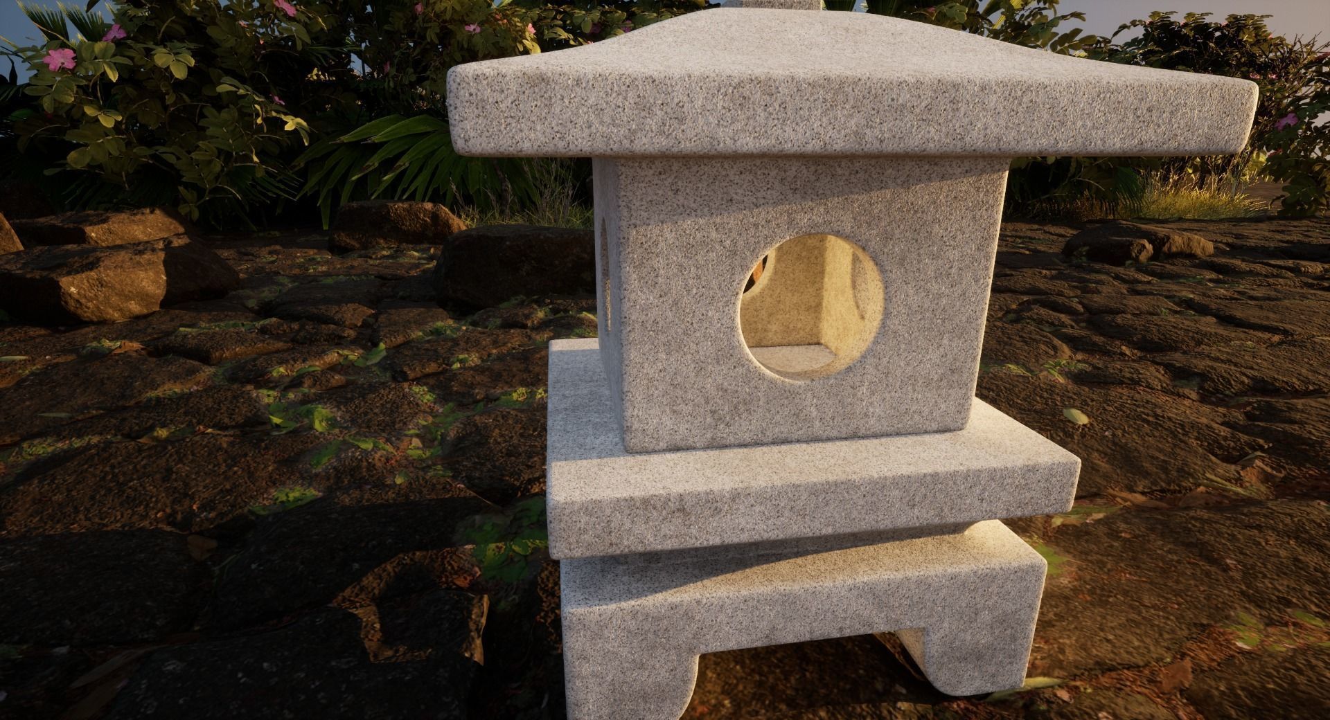 Japanese Lantern 2 3D model_4