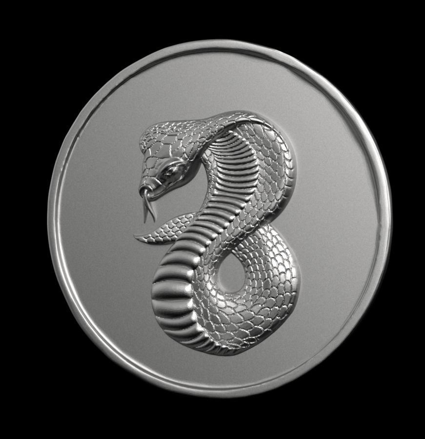 Chinese Zodiac Snake 003 3D print model_4