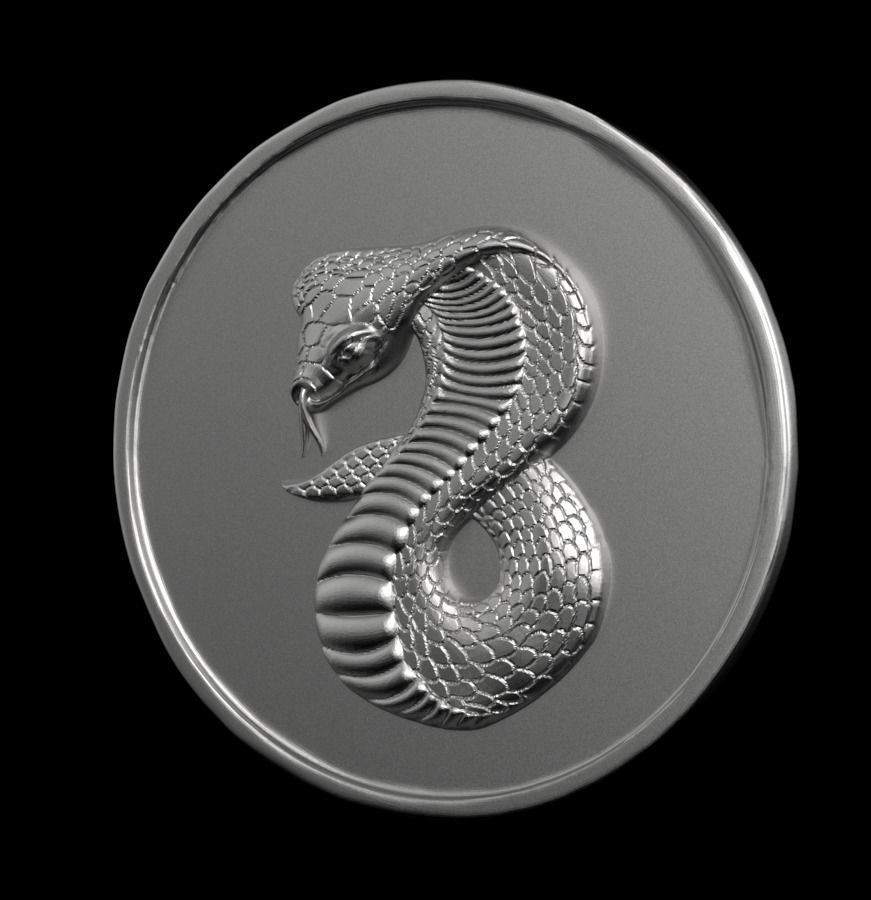 Chinese Zodiac Snake 003 3D print model_5