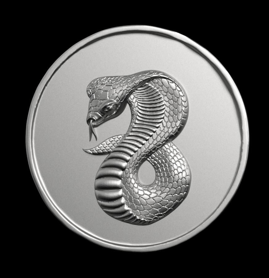 Chinese Zodiac Snake 003 3D print model_3