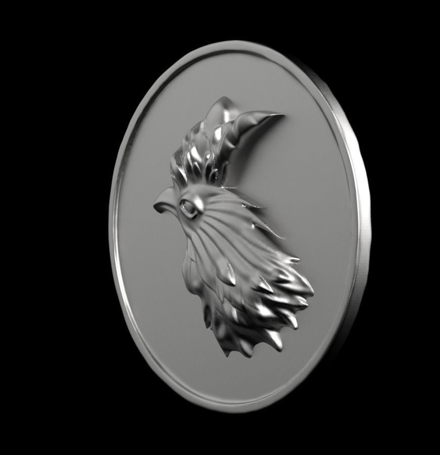 Chinese Zodiac Rooster 003 3D print model_9