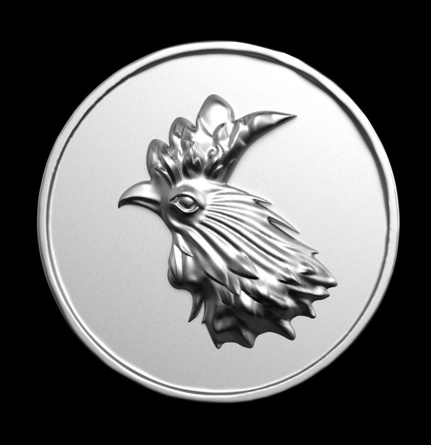 Chinese Zodiac Rooster 003 3D print model_2