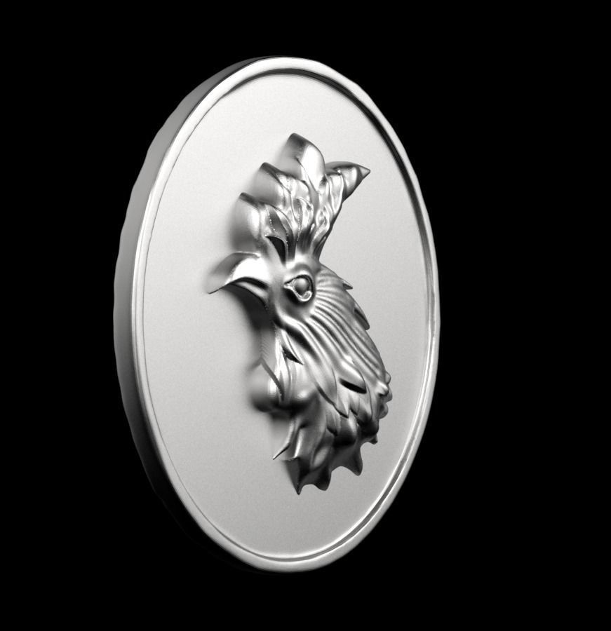 Chinese Zodiac Rooster 003 3D print model_52