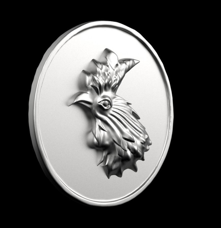 Chinese Zodiac Rooster 003 3D print model_54