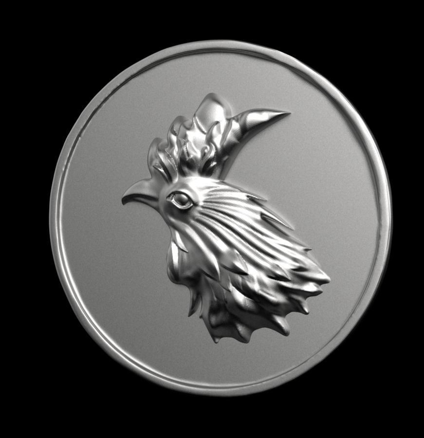 Chinese Zodiac Rooster 003 3D print model_4