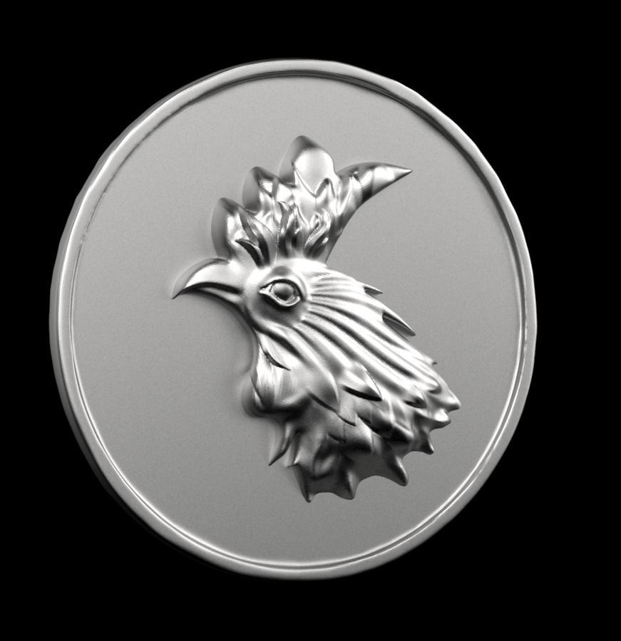 Chinese Zodiac Rooster 003 3D print model_57