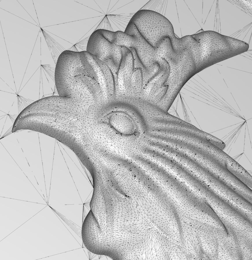 Chinese Zodiac Rooster 003 3D print model_63