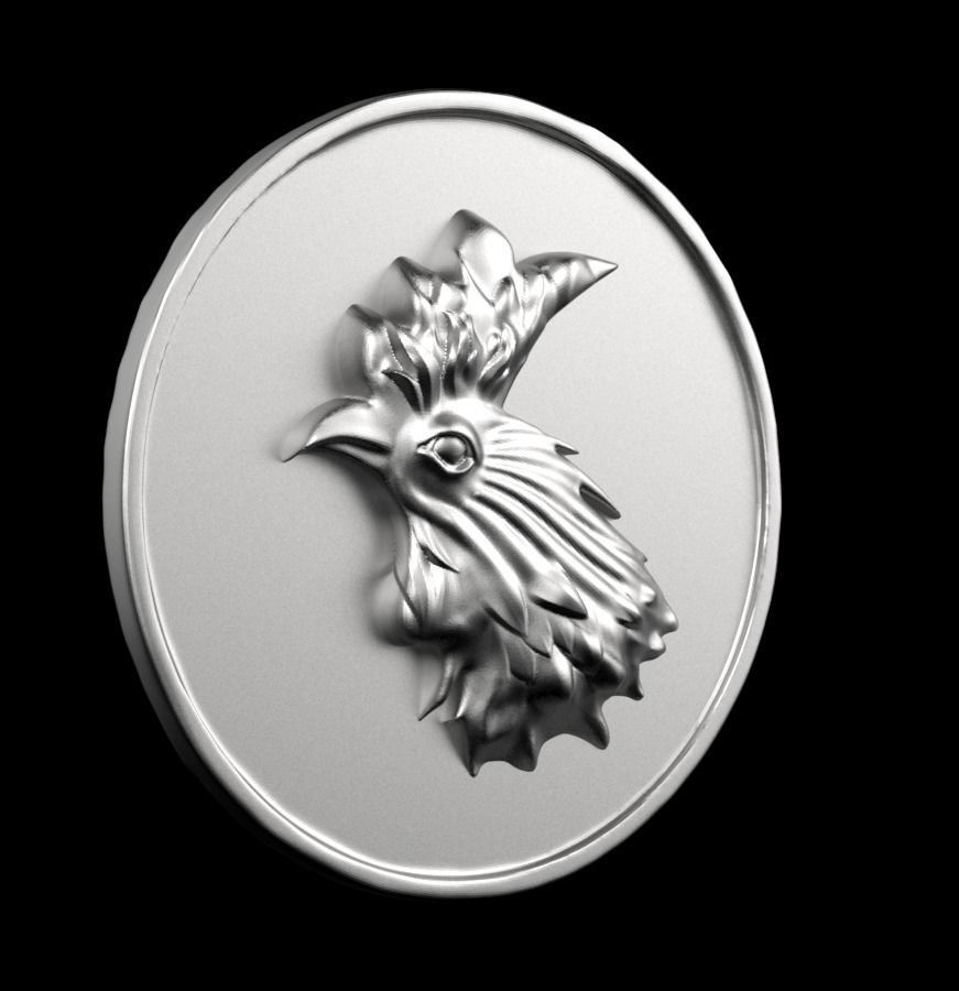 Chinese Zodiac Rooster 003 3D print model_55