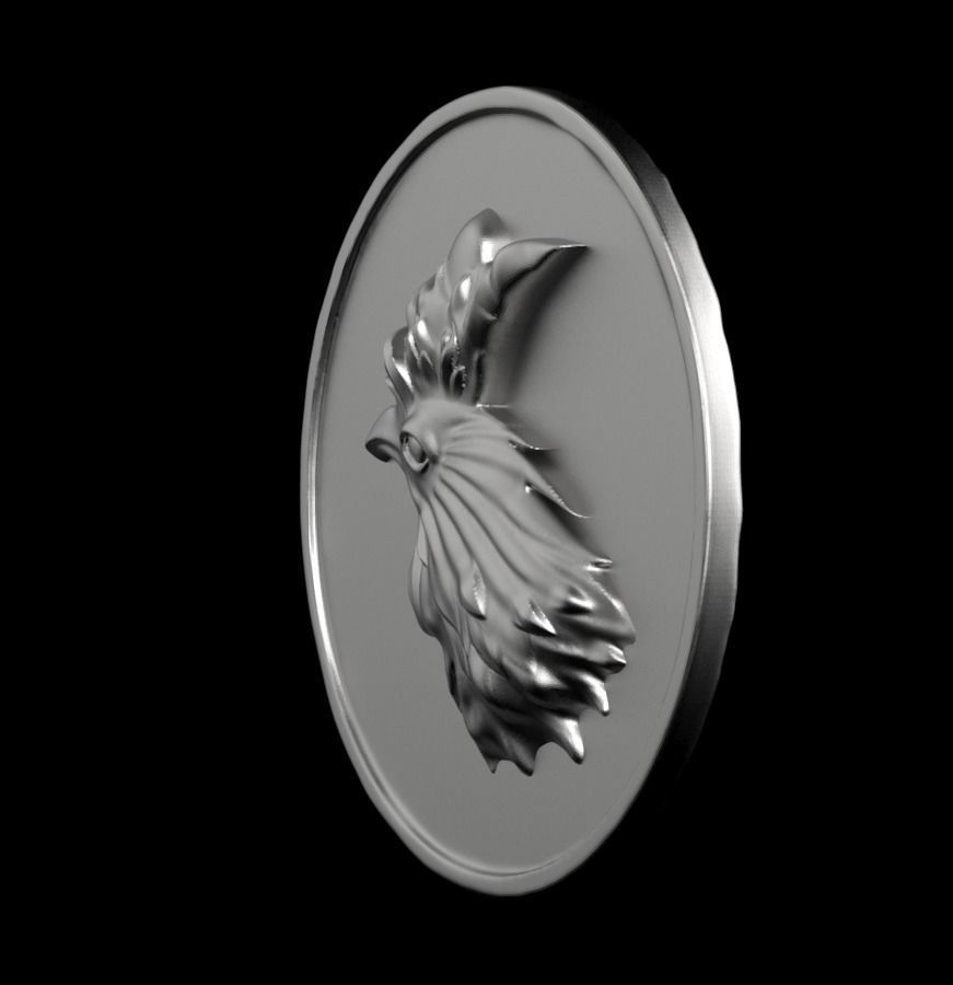 Chinese Zodiac Rooster 003 3D print model_11