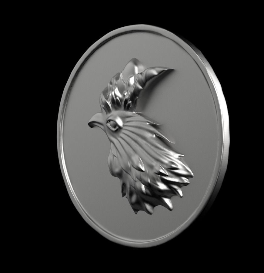 Chinese Zodiac Rooster 003 3D print model_8