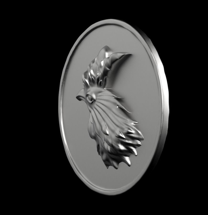 Chinese Zodiac Rooster 003 3D print model_10