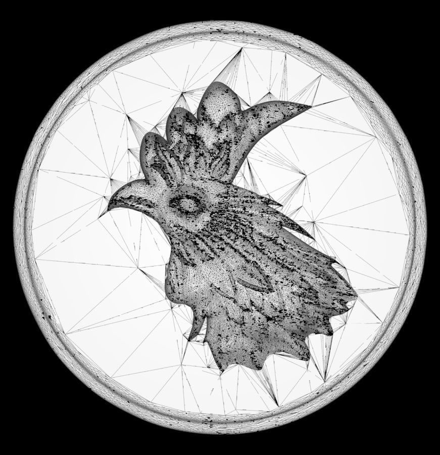Chinese Zodiac Rooster 003 3D print model_62