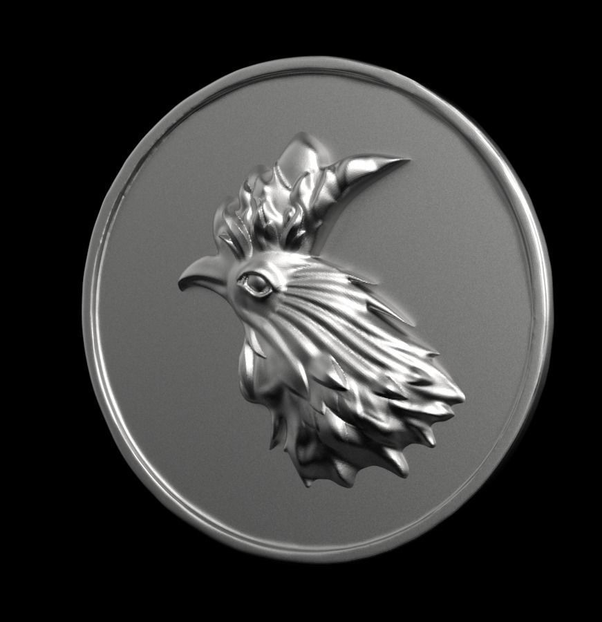 Chinese Zodiac Rooster 003 3D print model_5