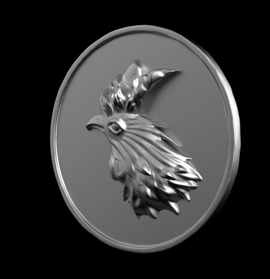 Chinese Zodiac Rooster 003 3D print model_7