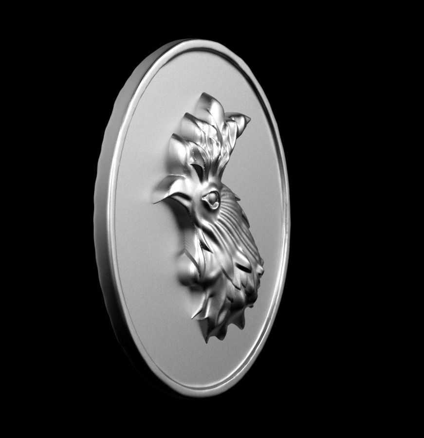 Chinese Zodiac Rooster 003 3D print model_51