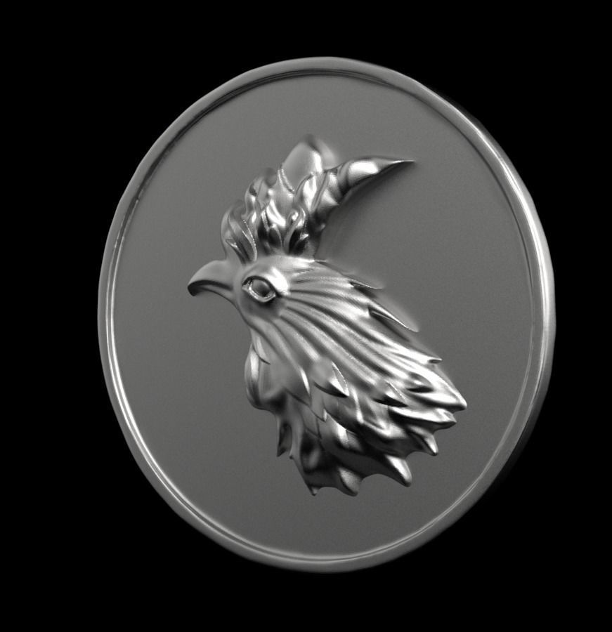 Chinese Zodiac Rooster 003 3D print model_6