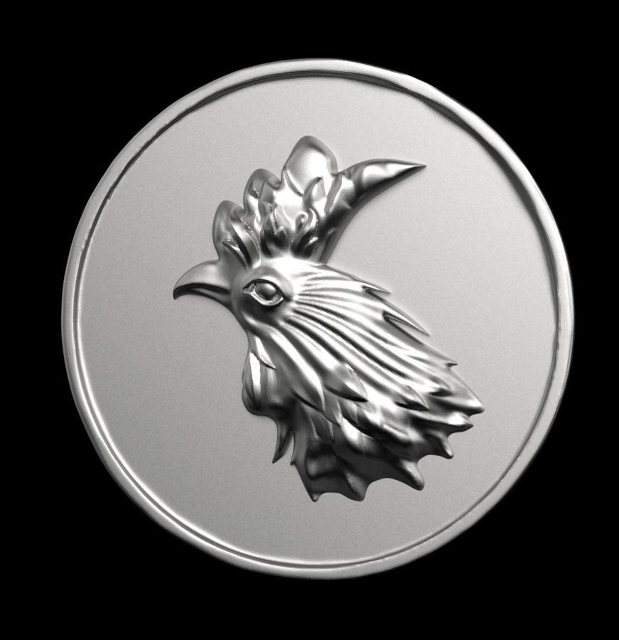 Chinese Zodiac Rooster 003 3D print model_3