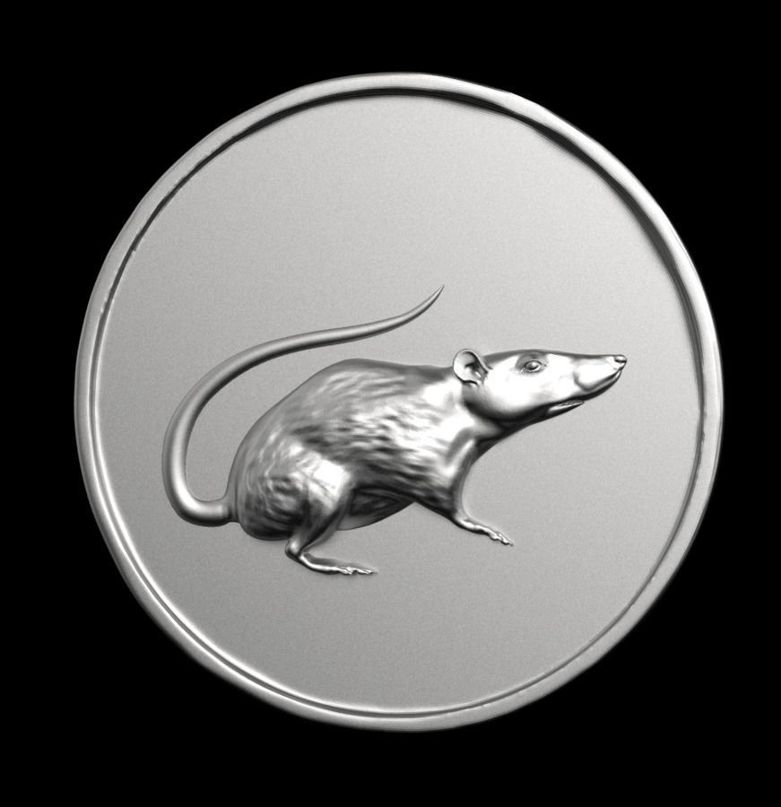 Chinese Zodiac Rat 003 3D print model_3