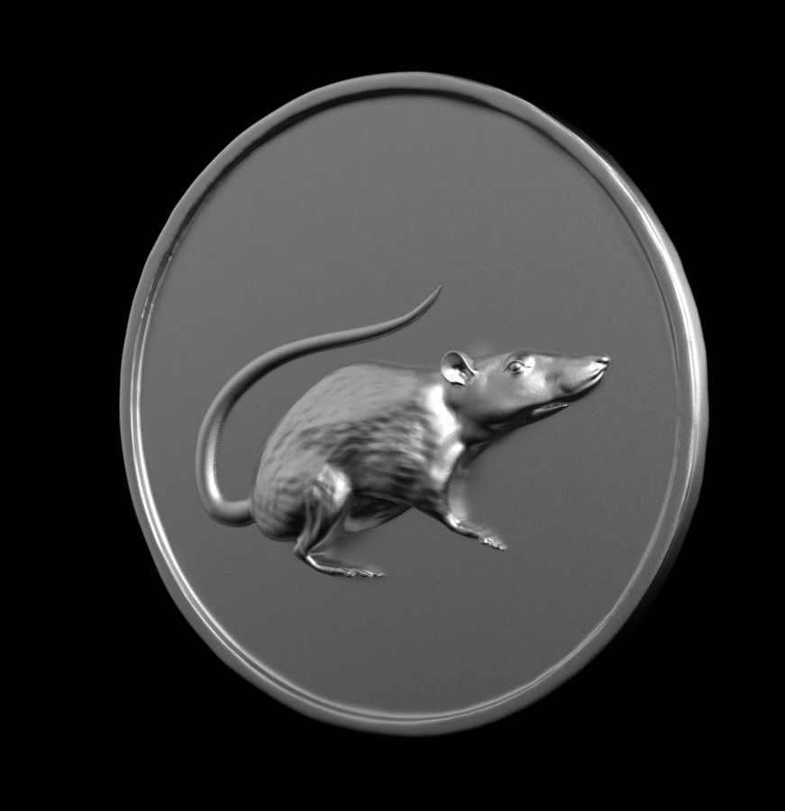 Chinese Zodiac Rat 003 3D print model_6