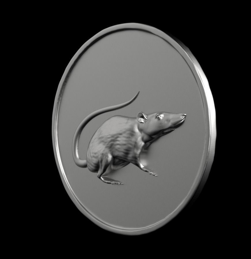 Chinese Zodiac Rat 003 3D print model_8