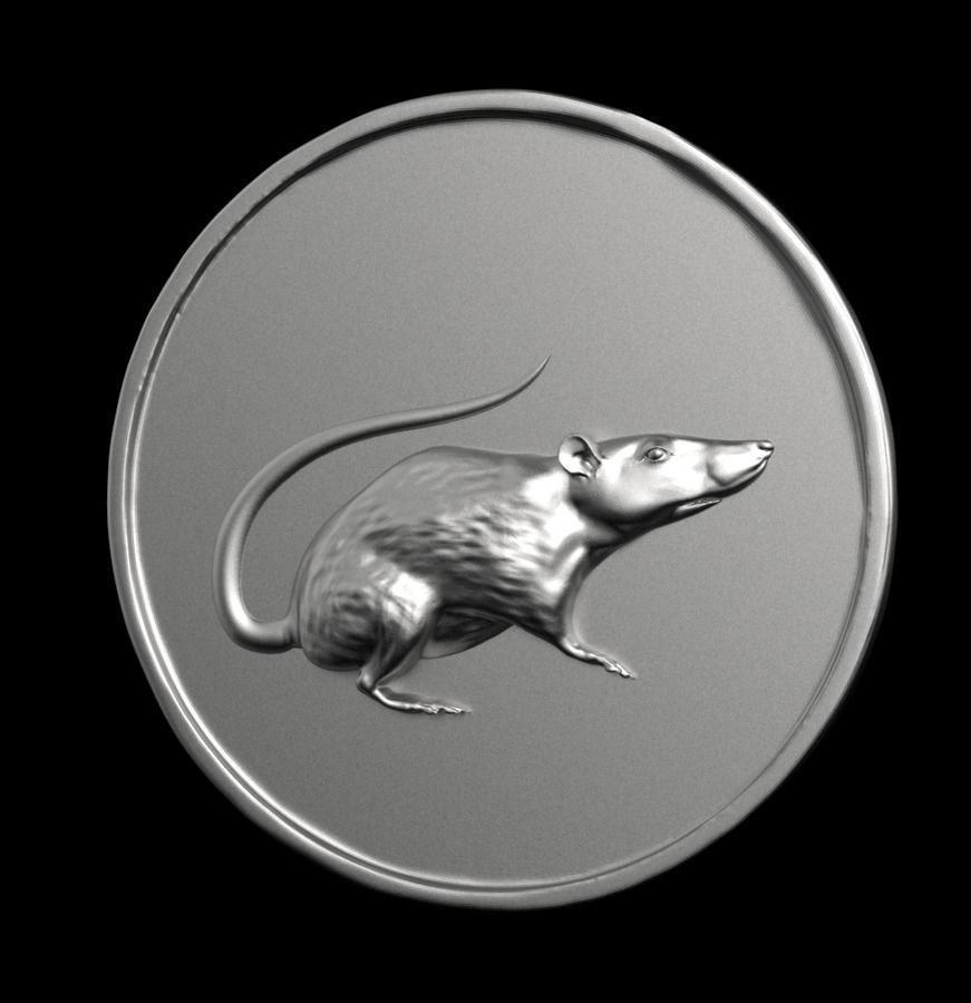 Chinese Zodiac Rat 003 3D print model_4