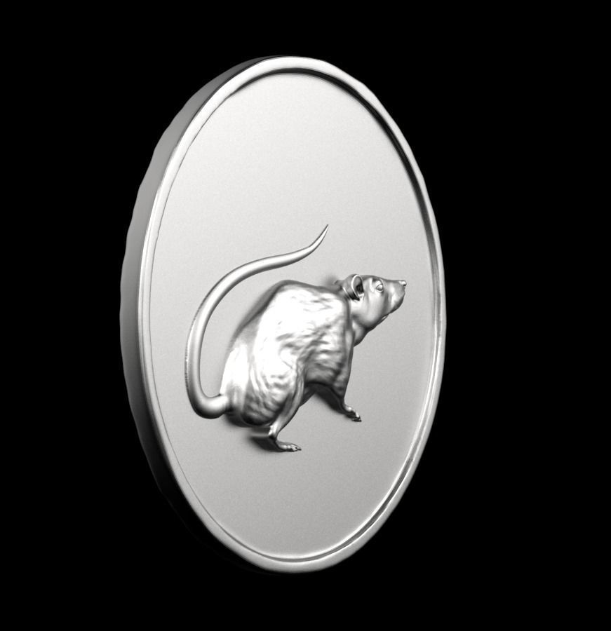 Chinese Zodiac Rat 003 3D print model_52