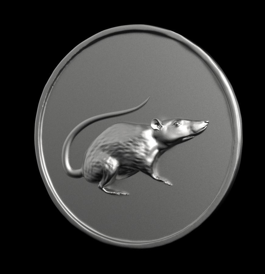 Chinese Zodiac Rat 003 3D print model_5