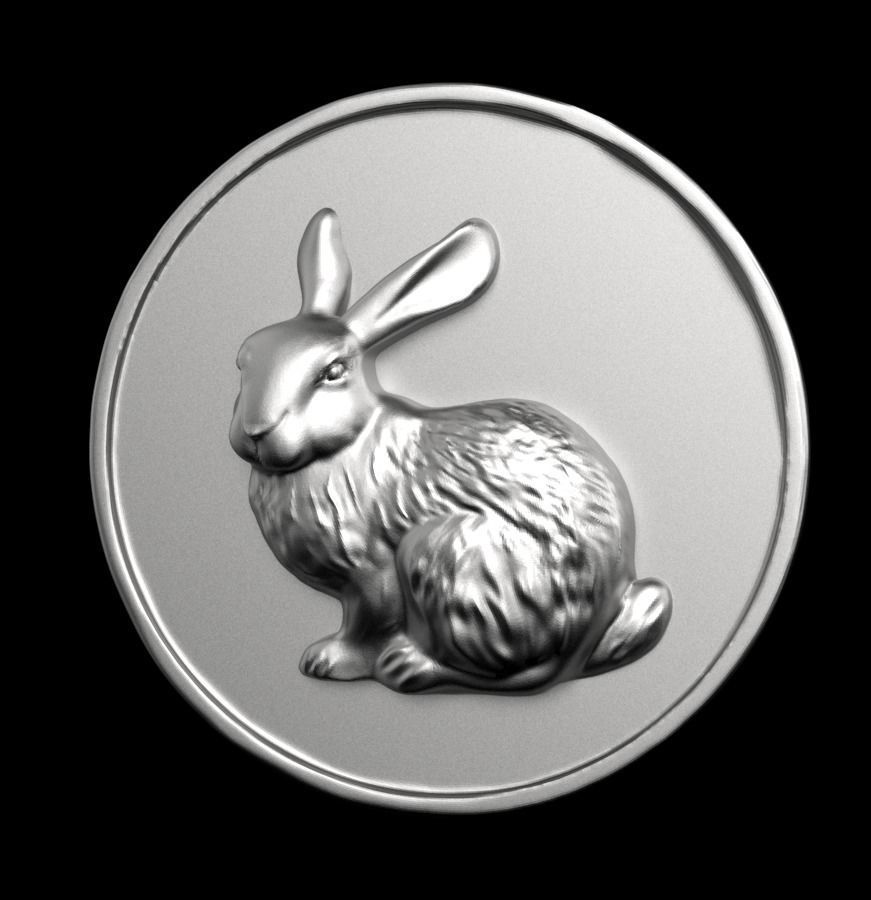 Chinese Zodiac Rabbit 003 3D print model_3