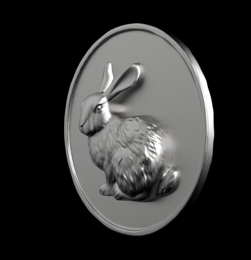 Chinese Zodiac Rabbit 003 3D print model_9