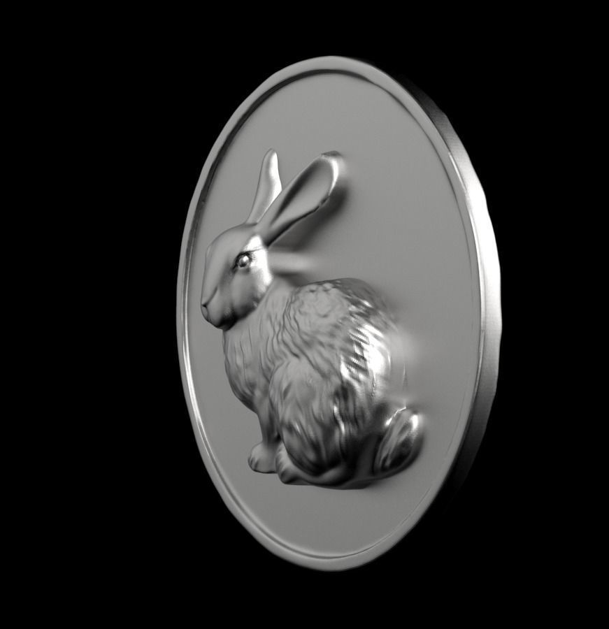 Chinese Zodiac Rabbit 003 3D print model_10
