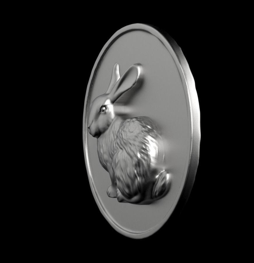 Chinese Zodiac Rabbit 003 3D print model_11