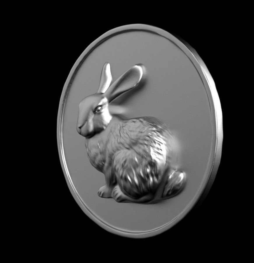 Chinese Zodiac Rabbit 003 3D print model_8