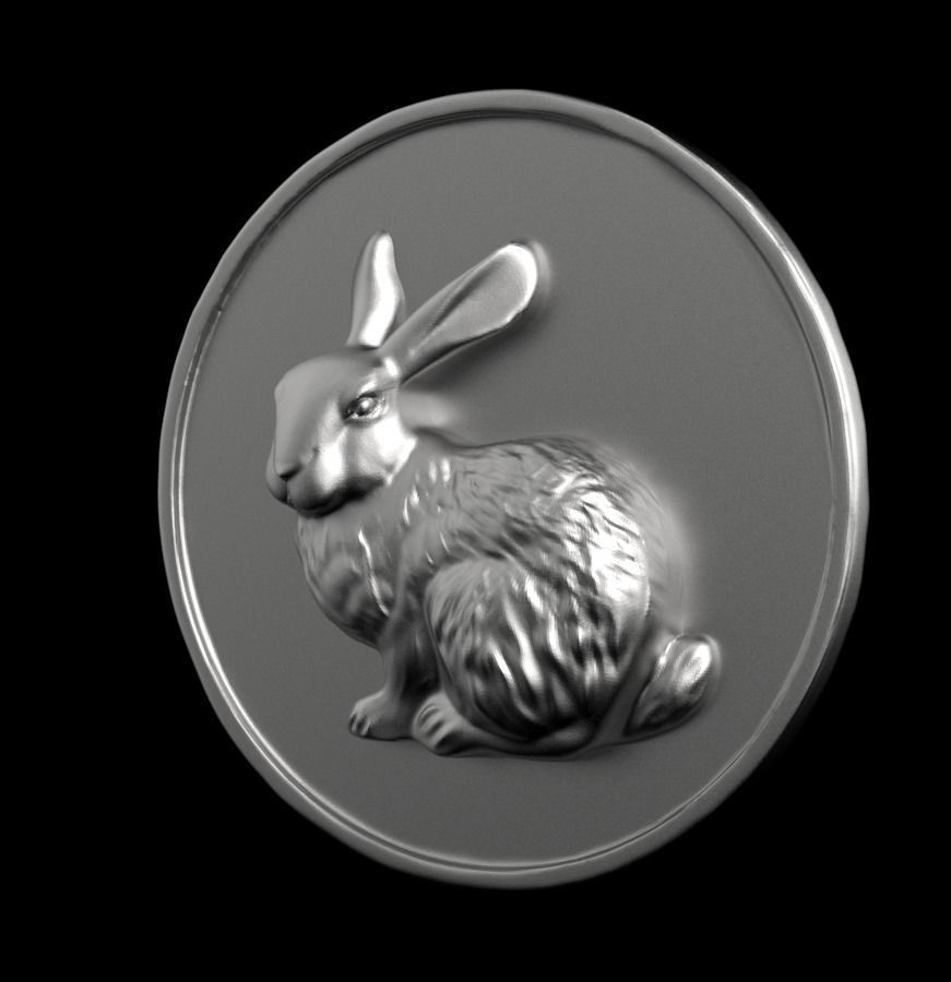 Chinese Zodiac Rabbit 003 3D print model_6